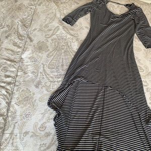 High-low Striped Dress